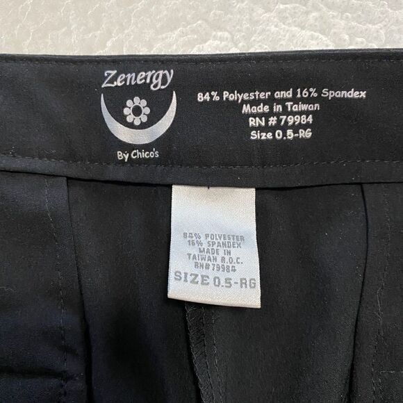 CHICO'S Zenergy Sz0.5 US S Dress Career Classic Comfort Straight Leg Trousers - Picture 3 of 13